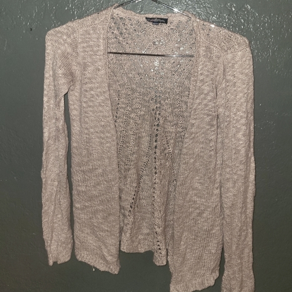 Freshman Light Pink Cardigan Size Medium - Picture 1 of 6